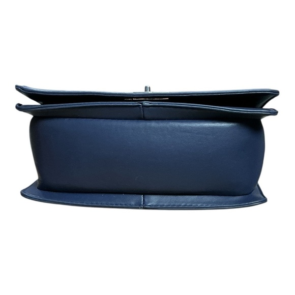 Badgley Mischka - NWT - Luxurious Blue Quilted Denim Crossbody Bag - Picture 4 of 8